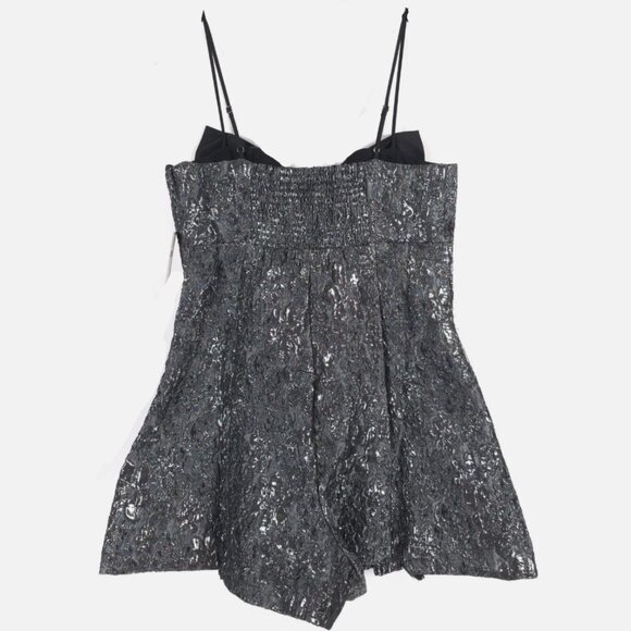 Brand New Maeve Bow-Front Jacquard Romper - Picture 5 of 12